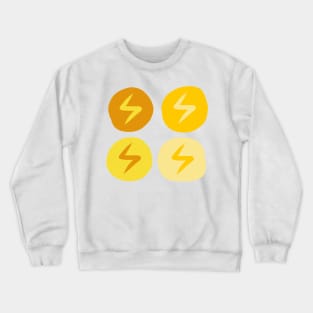 Sowilo in Yellow (Runes and Colors) Crewneck Sweatshirt